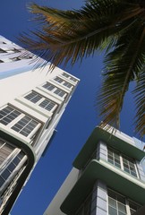 Obraz premium Partie am berühmten Ocean Drive in Miami Beach