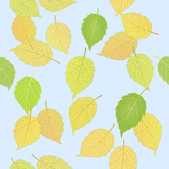 pattern with elegant  leaves