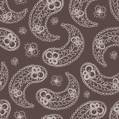 Pattern with decorative snowflakes