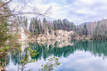 Fototapeta premium Adrspach, Skalne miasto