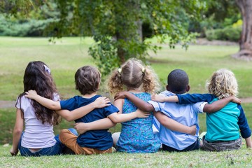 Fototapeta premium Happy child in the park together