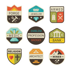 Professional logos and badges