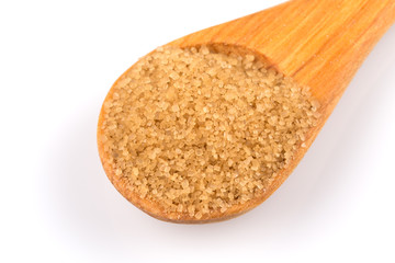 brown sugar in a spoon