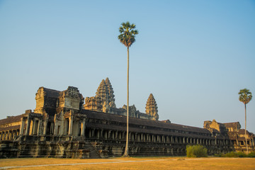 The temple complex of Angkor Wat.