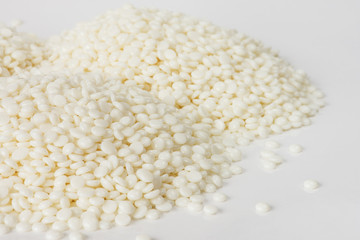 White polymer granules