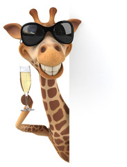 Obraz premium Fun giraffe