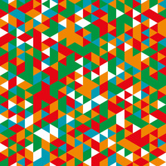 Vector background of different color triangles