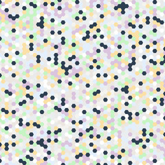 Vector background of different color hexagons