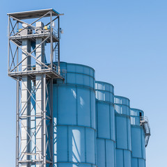 Chemical plant, containers