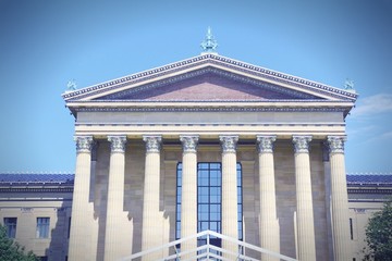 Fototapeta premium Philadelphia Art Gallery. Filtered tone.
