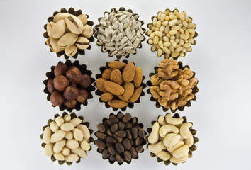 Different kinds of nuts