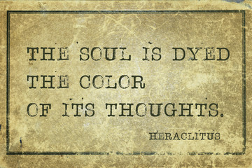 soul is dyed Heraclitus