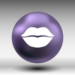 kiss lips vector lipstick icon passion symbol people female 