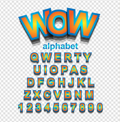 Colorful Funny Font for Cartoon project or posters