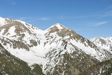 snowy mountains