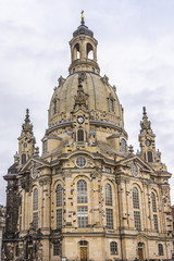 Fototapeta premium Famous Church Frauenkirche (Church of Our Lady) in Dresden.