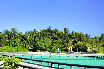 Beautiful view of coastline on island