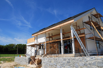 A new home under construction in Kyiv, Ukraine. 