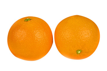 Orange fruit isolated on white