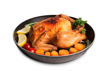 Roasted chicken and vegetables