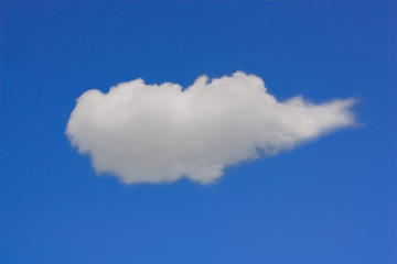 Blue sky with cloud.