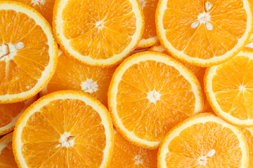 Sliced orange background