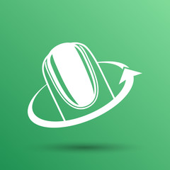 Nail polishing at the salon - Vector icon isolated