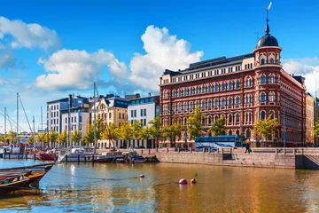 Fotobehang Oude stadspier in Helsinki, Finland © Scanrail