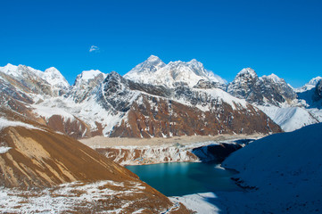 Everest view from Renjo la pass
