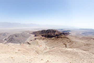 Black desert mountain cliffs.
