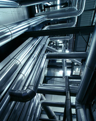 Obraz premium industry, pipeline construction, power, water, industrial, plant