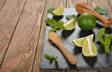 Ingredients for mojito