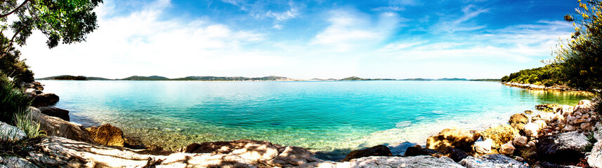 Fototapeta na wymiar beach croatia (2) panorama