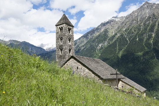 Kirche San Carlo in Negrentino, Prugiasco, Bleniotal, Tessin, Schweiz
