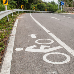 Obraz premium Lane for bicycle