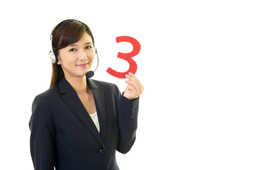 笑顔のオペレーター