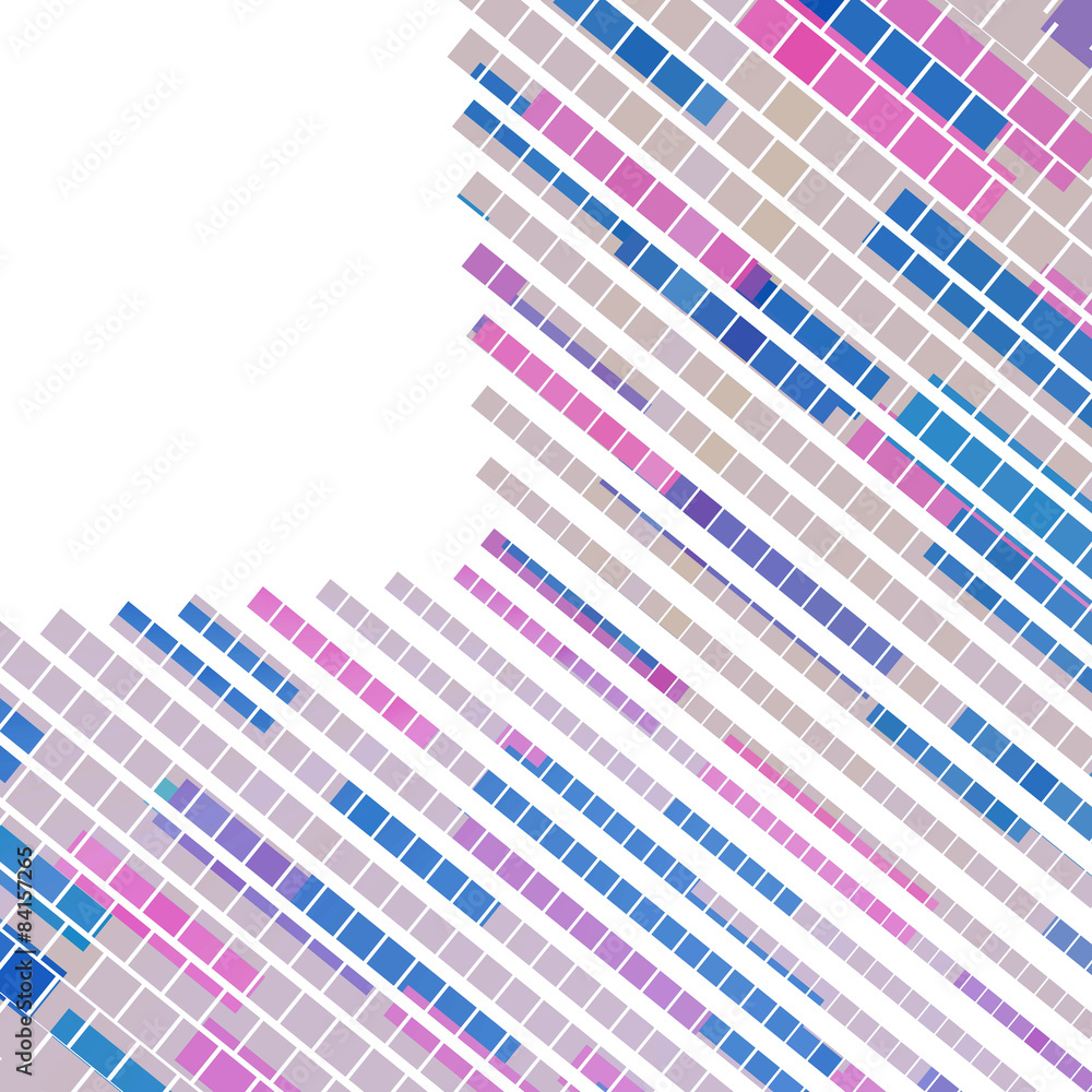 Poster colorful square pattern. pixel mosaic background with copy space
