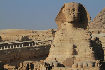 Die Pyramiden und Sphinx von Gizeh in Ägypten
