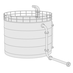 2d illustration of Gas Storage Unit
