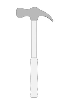 cartoon image of hammer (work tool)