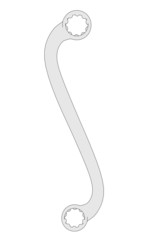 2d cartoon image of wrench