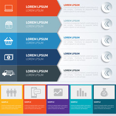 vector infographics set templates