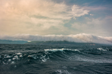 Storm and fog