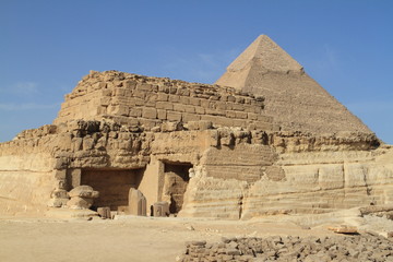 Die Pyramiden und Sphinx von Gizeh in Ägypten
