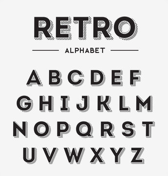 Graphic Retro Letters set