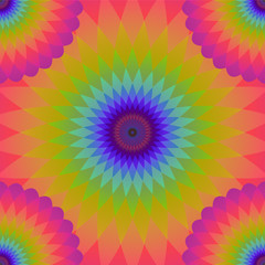 colored circle seamless pattern