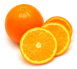 Whole orange fruit