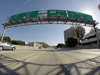 101 North Los Angeles Freeway Sign