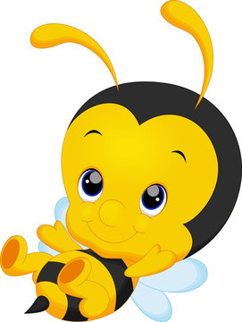 Cute little bee cartoon