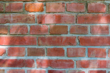 Red brick wall background and Texture